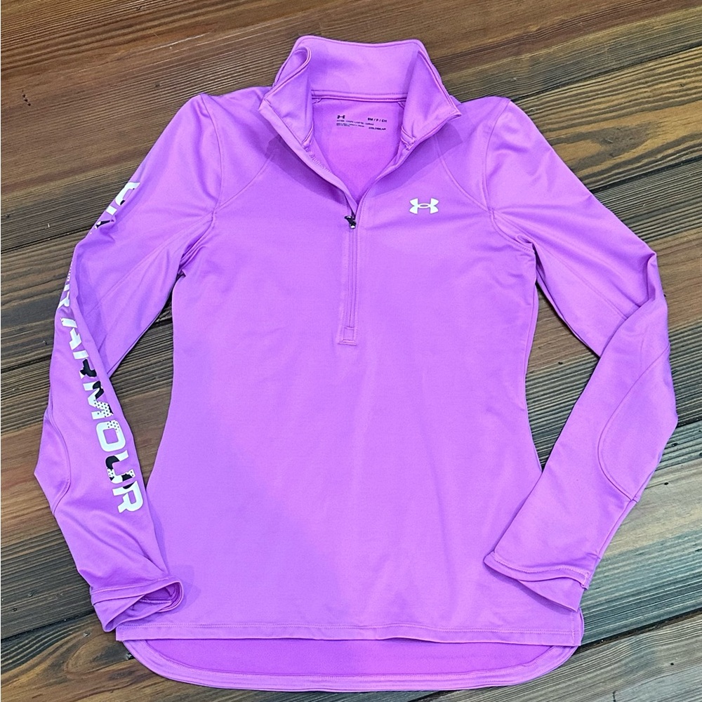 Under Armour Women's Lavender Quarter-Zip Sweatshirt